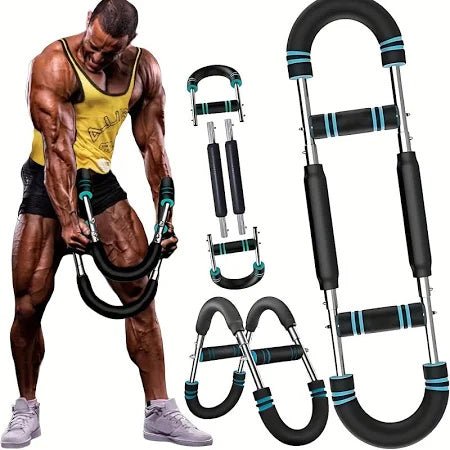 Multi - functional U - shaped Arm Strengthener Chest Trainer Adjustable Forearm Strength Exerciser Home Gym Equipment Bodybuilding - Bills Deals Health & fitness