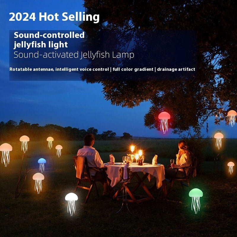 Jellyfish Mood Lamp LED Jellyfish Night Light Portable Jellyfish Lamp Jellyfish Decorations Smart Table Lamp For Bedside Desk - Bills Deals lighting