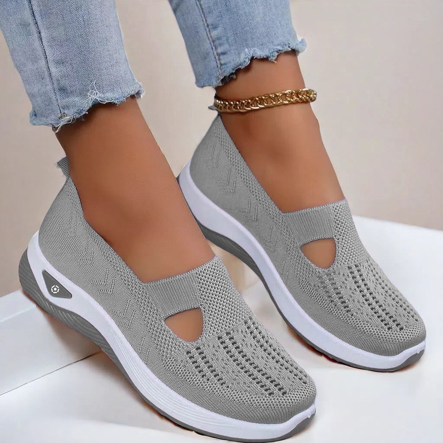 Mesh Flats Shoes Fashion Breathable Non - slip Soft Bottom Casual Shoes For Women - Bills Deals Women's clothing