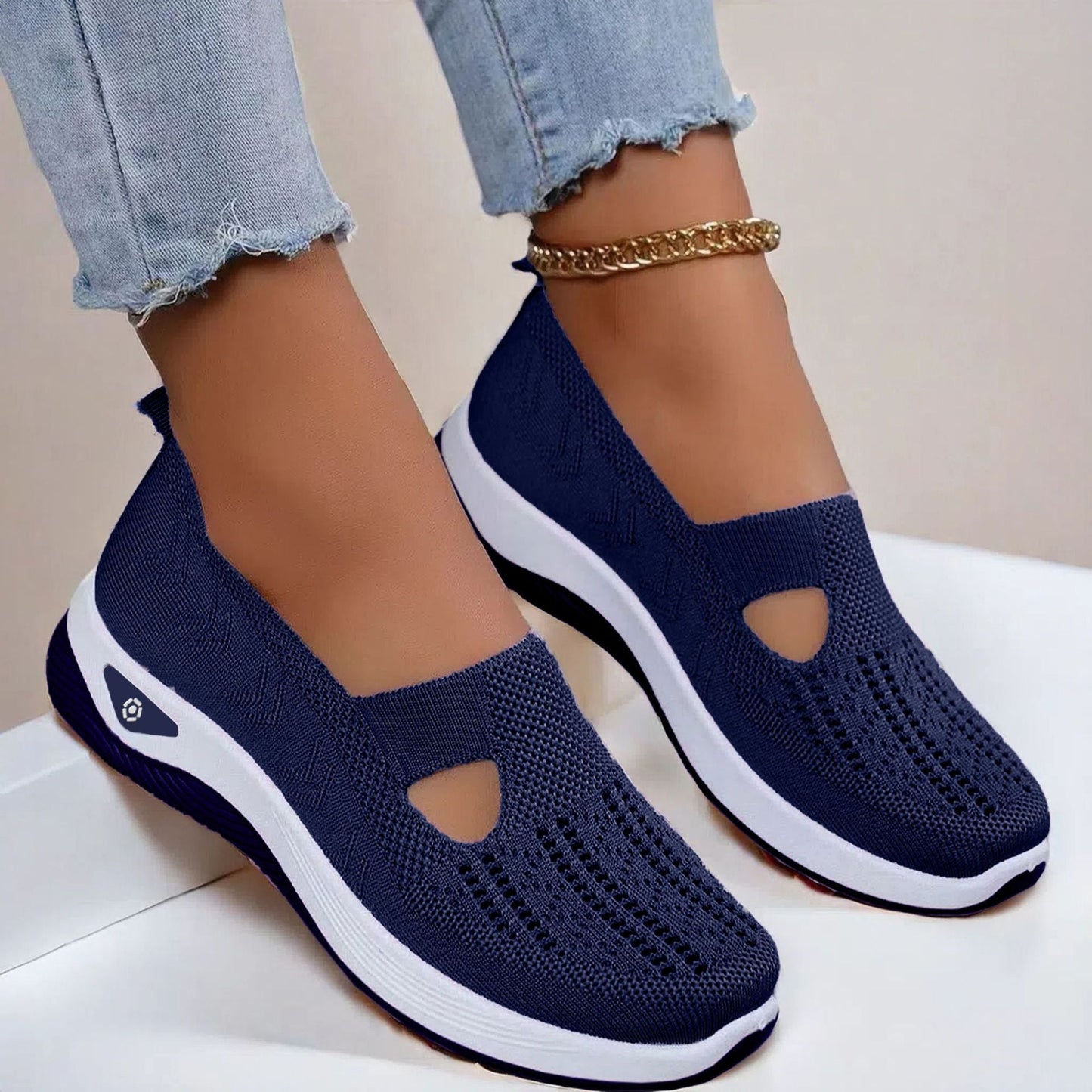 Mesh Flats Shoes Fashion Breathable Non - slip Soft Bottom Casual Shoes For Women - Bills Deals Women's clothing